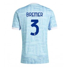 Juventus Gleison Bremer #3 Bortatröja 2025-26 Korta ärmar